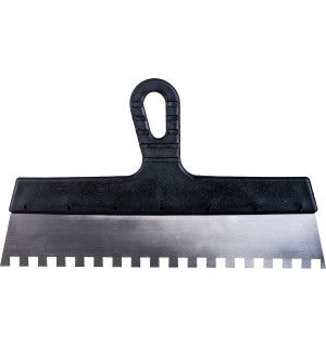 Шпатель фасадный зубчатый нерж. 350 мм*10 мм Бибер