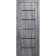 Полотно дверное ПО S02 600 Дуб стоунвуд черный пластик
