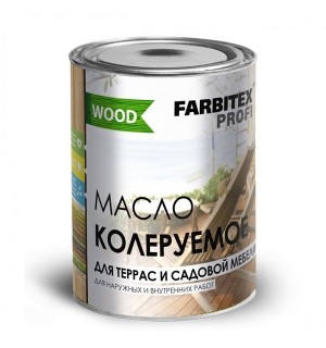 Масло колеруемое палисандр 0,75л для терасс  сад.мебели FARBITEX ПРОФИ