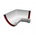 Угол желоба 90гр Grand Line Белый 135