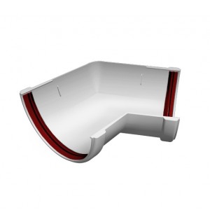 Угол желоба 90гр Grand Line Белый 135