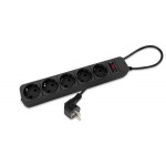 Удлинитель с сет.фильтром 5х3.0м SP-530 1.8м-Р Black Спутник