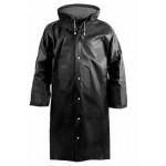 Дождевик сверхпрочный на кнопках ПВХ черный