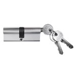 Цилиндр алюминиевый ЦМ 70мм(35/35)-3К  англ.ключ хром  VRATA