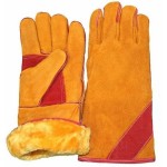 Краги спилковые  Сибирь-Люкс  KEVLAR на меху