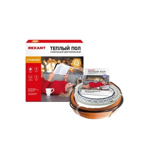 Мат нагревательный (теплый пол) REXANT Classic RNX-0,5-75 площадь 0,5м2 (0,5*1,0м) 75Вт двухжильны Мат нагревательный (теплый пол) REXANT Classic RNX-0,5-75 площадь 0,5м2 (0,5*1,0м) 75Вт двухжильны