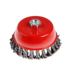Щетка для УШМ, 125 мм, М14, Чашка  крученая ЛОМ
