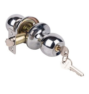 Защелка врезная 3Ш-01 VRATA хром ключ фиксатор