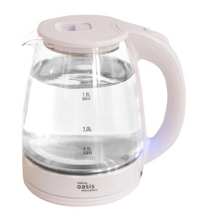 Чайник 1,8л. OASIS K-8GW 2кВт диск стекло