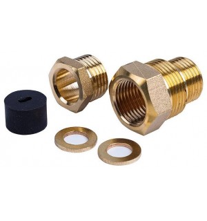 Сальник с двойной резьбой 1/2 и 3/4 для ввода кабеля в трубу Proconnect