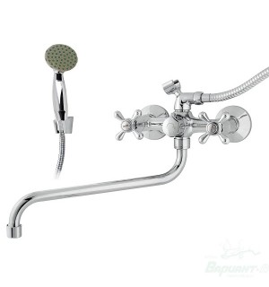 Смеситель для ванны RUSANT картридж d22,излив 30см,хром(латунь)