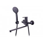 Смеситель для ванны RUSANT картридж d35,излив L-образный 30см,черный(латунь)