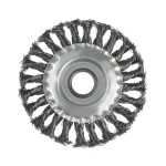 Щетка для УШМ, 125 мм, металл крученая проволока плоская ЛОМ