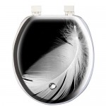 Сиденье для унитаза мягкое FP Перья 6616