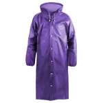 Дождевик ЕВА фиолетовый кнопки,рукава на резинках,капюшон
