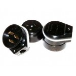 Розетка под плиту 32А 250В черный 1ф