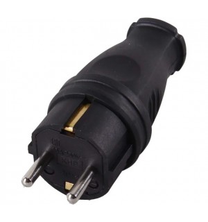 Вилка эл. с/з прям.бел. 16А 250В Вихрь