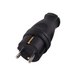 Вилка эл. с/з прям.каучук 16А 250В Вихрь