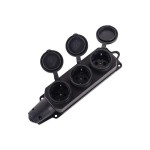 Розетка каучук 3м  16А IP44 Вихрь