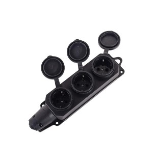 Розетка каучук 3м  16А IP44 Вихрь