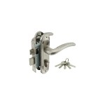ЗАМОК ВРЕЗН 50/LA02-ЦМ70 С РУЧКАМИ НИКЕЛЬ SN 10887