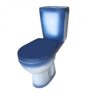 Унитаз-компакт Соло Синий выпуск гориз. Rosa (КСФ)