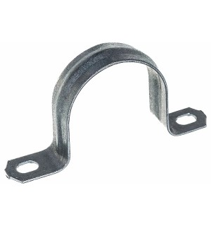 Скоба металл d 38-40мм двухлапковая