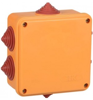 Коробка распаячная огнестойкая ПС 100х100х50 6P 4кв.мм IP55 6 вводов IEK UKF30-100-100-050-6-4-09