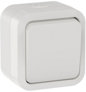 Переключатель 1-кл. ОП TORS TS301 10А IP55 бел. IEK TS-V10-0-10-55-K01