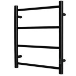 Полотенцесушитель ЭЛЕКТРИЧЕСКИЙ Лист  Пэк1  60*50  квадрат черный муар  Данимакс
