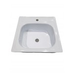 Мойка Эмалированная 50 *50 с кронштейнами и метизами Сантэкс (Гомель)