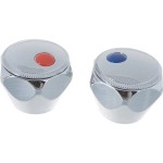 Ручка для смесителя под шлицу пластик 8*20 (пара 2шт)