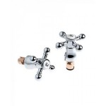 Набор ручек и кран-букс для смесителя (ремкомплект) имп 1/2 пластик