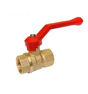 Кран шаровый 15  Г/Г рычаг (жёлтый)