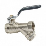 Кран шар. с ФИЛЬТРОМ 20 рычаг Aqualink