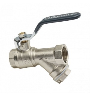 Кран шар. с ФИЛЬТРОМ 20 рычаг Aqualink