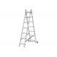 Лестница 2-х секционная алюминиевая  2*7ст СИБРТЕХ (3,6м)