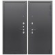 Дверь мет. Прагматик 9см (860L) левая Букле Графит/Галеон Хром/БОН 93 Шток Хром