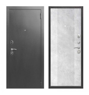 Дверь мет. NOVA (860L) левая серебро бетон снежный