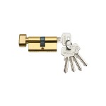 Цилиндр ЦАМ ЦМ 90(45/45)-5К(ключ, перф. золото TRODOS