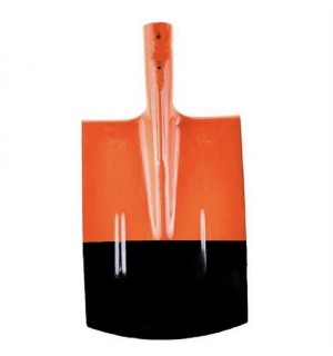 Лопата штыковая, рельсовая сталь S508/12 ОРАНЖЕВАЯ