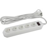 Удлинитель 5*3м USF-5es-3m-W ПВС 3*0,75 белый ЭРА