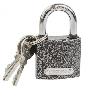 Замок навесной ЧИБИС стал/полим CRS364  38мм зак дуж