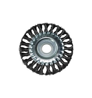 Щетка для УШМ, 125 мм,плоская,крученая проволока WS