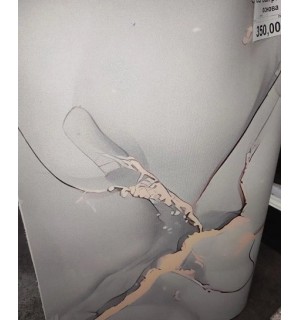 Коврик мерный ДИАМИТ 0,60*15м мрамор СЕР/ЗОЛ резин. основа