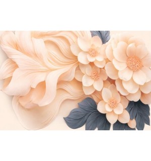 Коврик мерный ДИАМИТ 0,60*15м пионы резин. основа