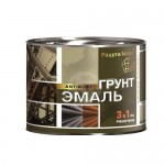 Грунт-эмаль по ржавчине 3в1 черная/6кг/Радуга/