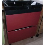 Тумба+умыв. Нуар 600 + умывальник Моцарт 600 (черный мрамор)