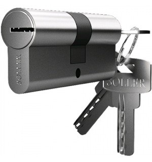 Цилиндр ЦАМ ЦМВ 70(35/35)-5К(англ.ключ) вертушка  (хром) СТАНДАРТ