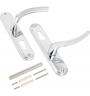 Ручка на планке 132-1 85мм СР хром АЛЛЮР/20